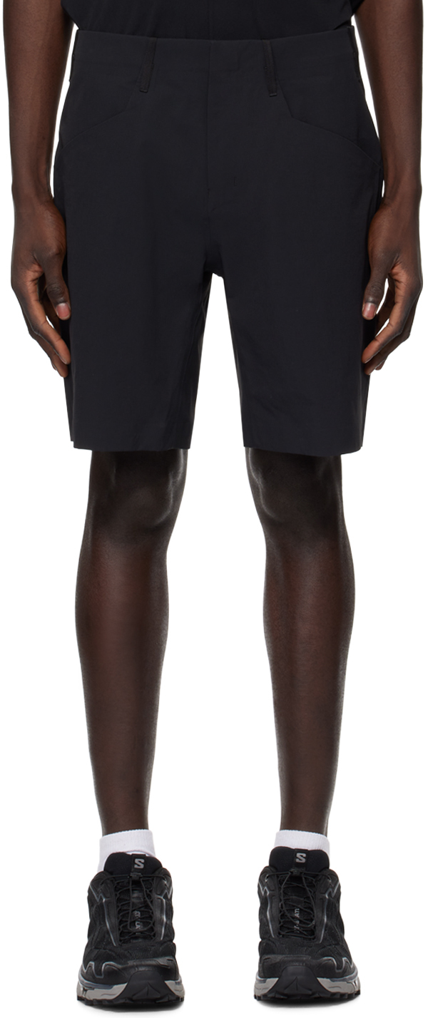 Veilance: Black Voronoi Shorts | SSENSE Canada