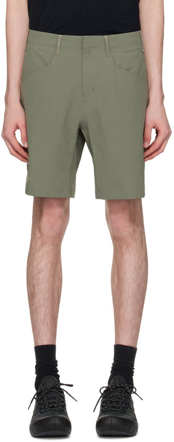 Khaki Voronoi Shorts