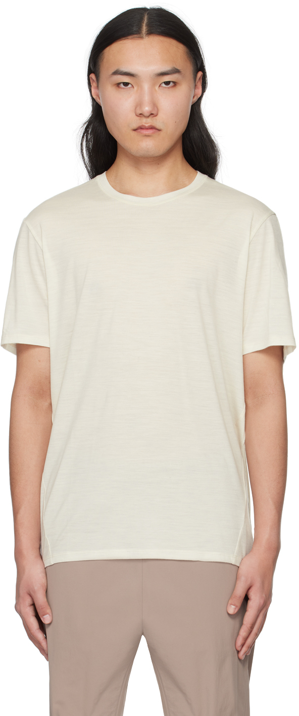 Shop Veilance Off-white Frame T-shirt In Oat Heather