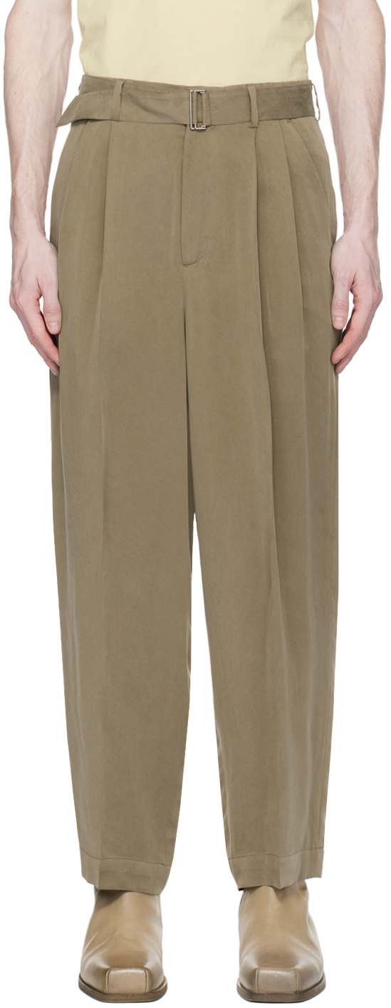 Le17septembre Beige Belted Trousers