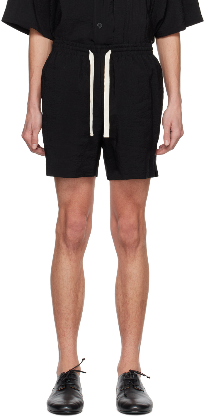 Shop Le17septembre Black Novis Shorts