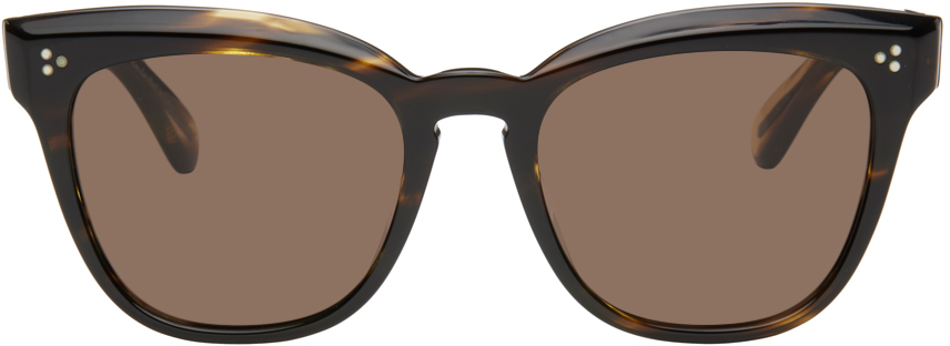 Oliver Peoples Brown Marianela Sunglasses In Cocobolo Brown