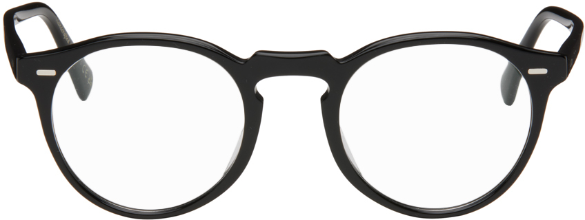 Oliver Peoples Black Gregory Peck Glasses In 1005 Black