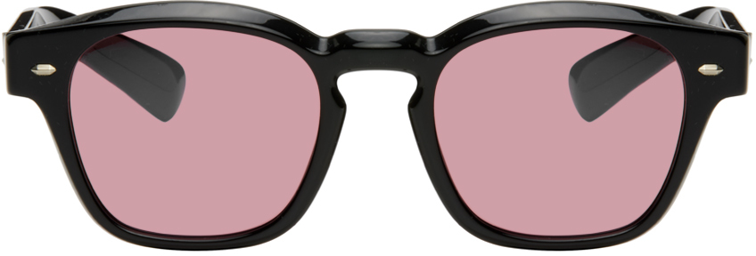 Oliver Peoples Black Maysen Sunglasses In Magenta Photochromic
