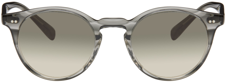 Oliver Peoples Grey Romare Sunglasses In Grey Textured Tortoi