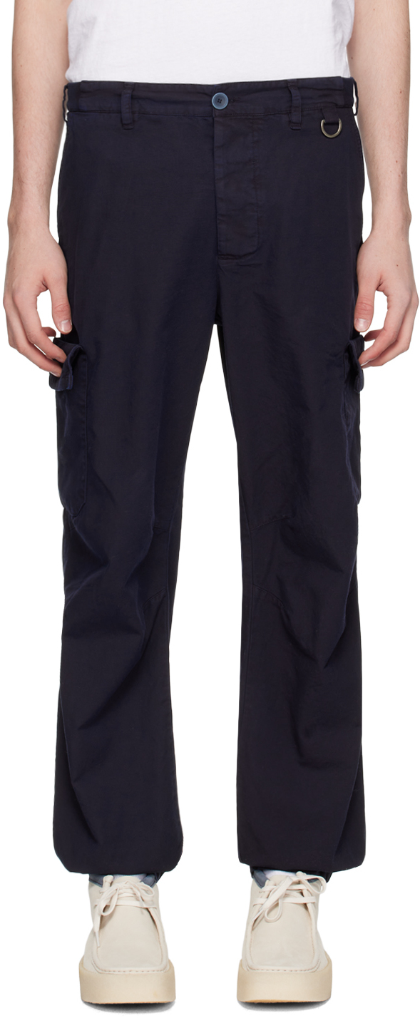 RANRA: Navy Loftur Cargo Pants | SSENSE