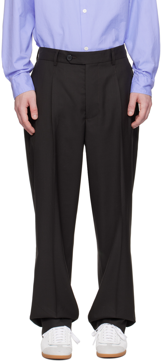 mfpen: Brown Formal Trousers | SSENSE Canada