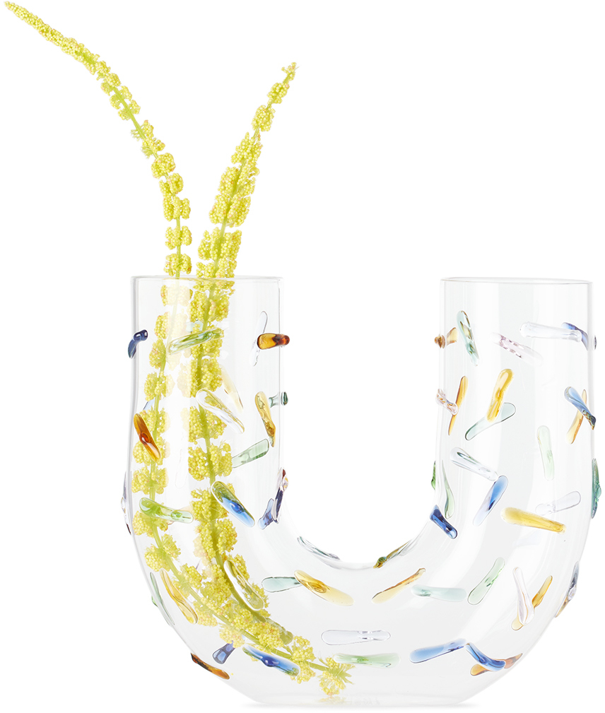 Fazeek Multicolor Limited Edition Confetti Vase In White