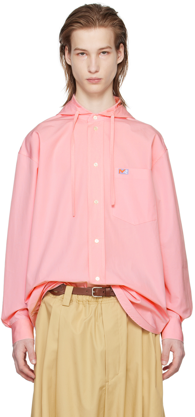 Pink Hooded Shirt