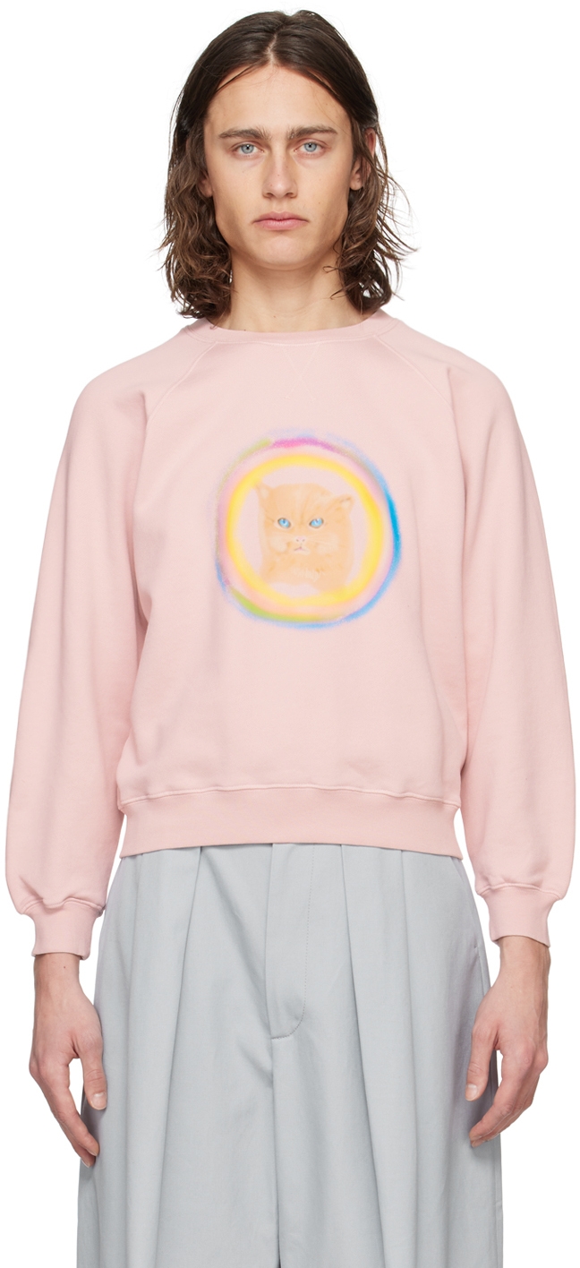 【関税込み】Meryll Rogge ピンク プリント スウェットシャツ Pink Print Sweatshirt by Meryll Rogge on Sale
