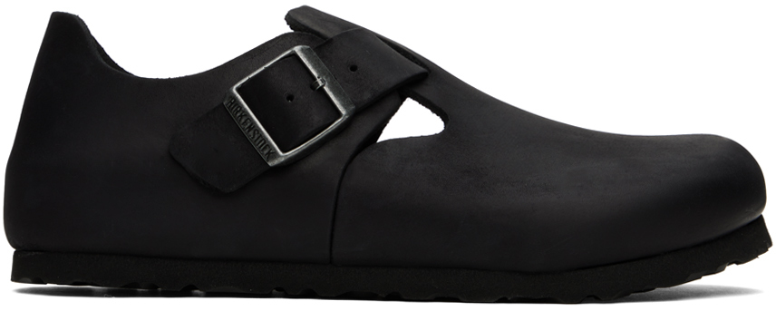 Birkenstock: Black Regular London Loafers | SSENSE