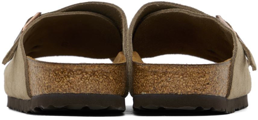Shop Birkenstock Taupe Narrow Zürich Sandals
