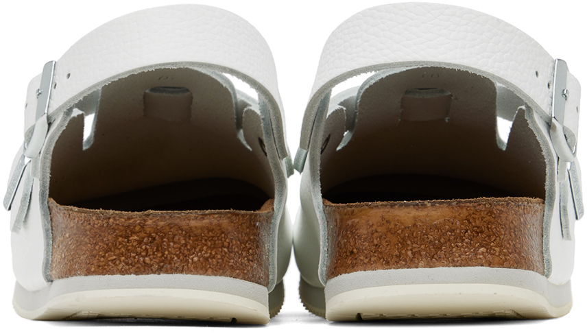 BIRKENSTOCK WHITE NARROW TOKIO SUPER GRIP LOAFERS