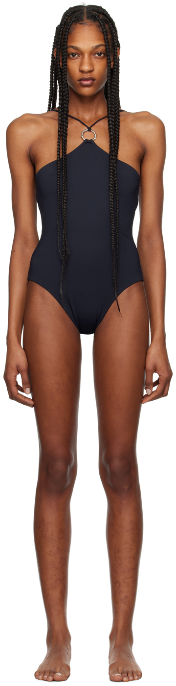 Shop Permare Black Lina One-piece Swimsuit