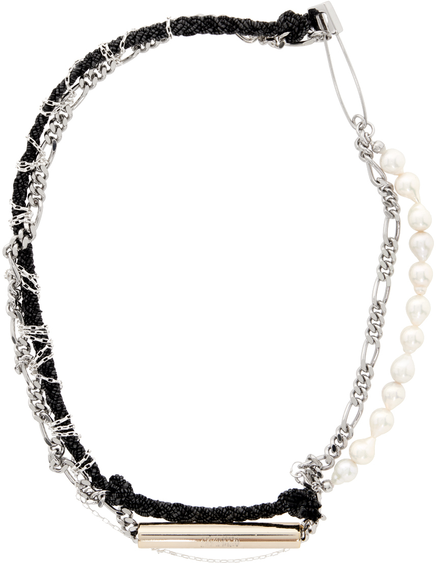 Shop Magliano White New Mess Of A Necklace In 51 White