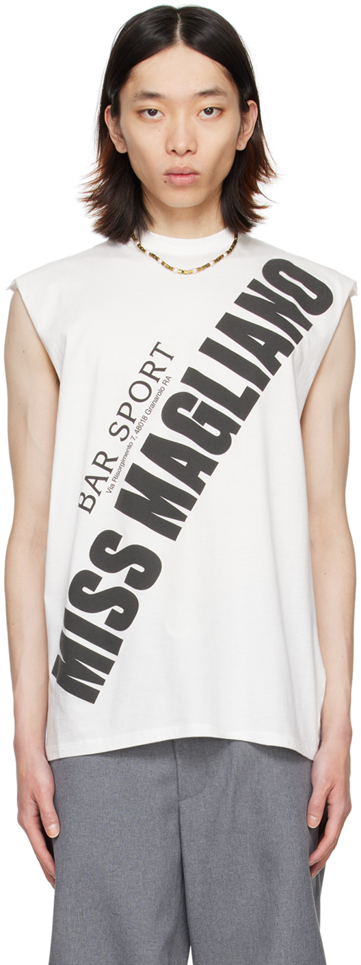 Magliano: White 'Miss Magliano' Tank Top | SSENSE Canada