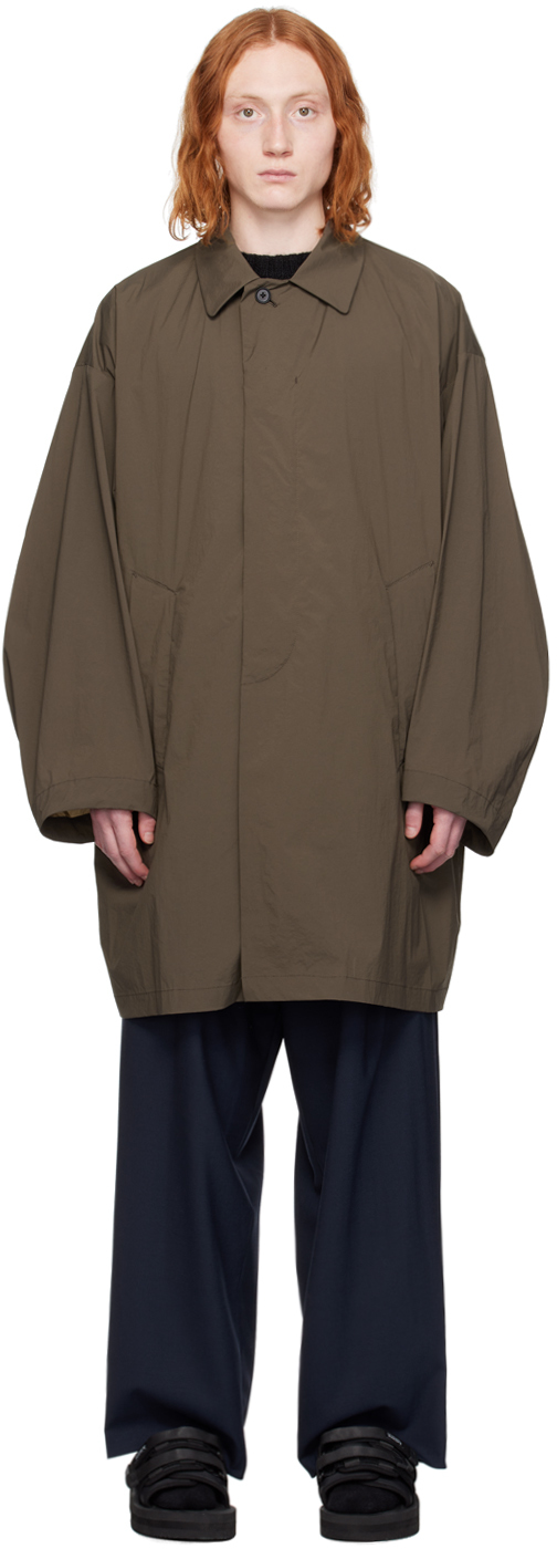 Kolor Brown Oversized Coat In B-brown
