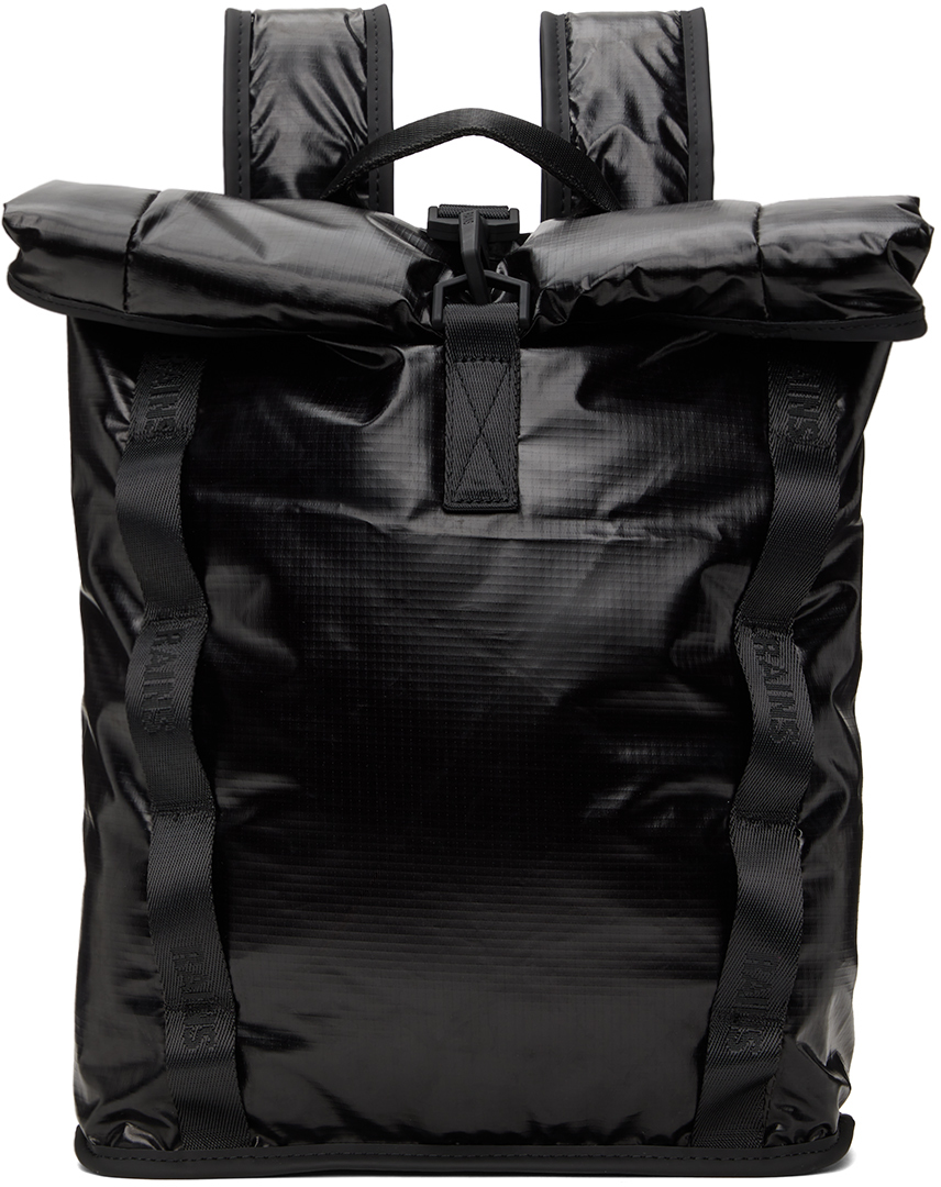 Black Sibu Rolltop Rucksack Mini Backpack