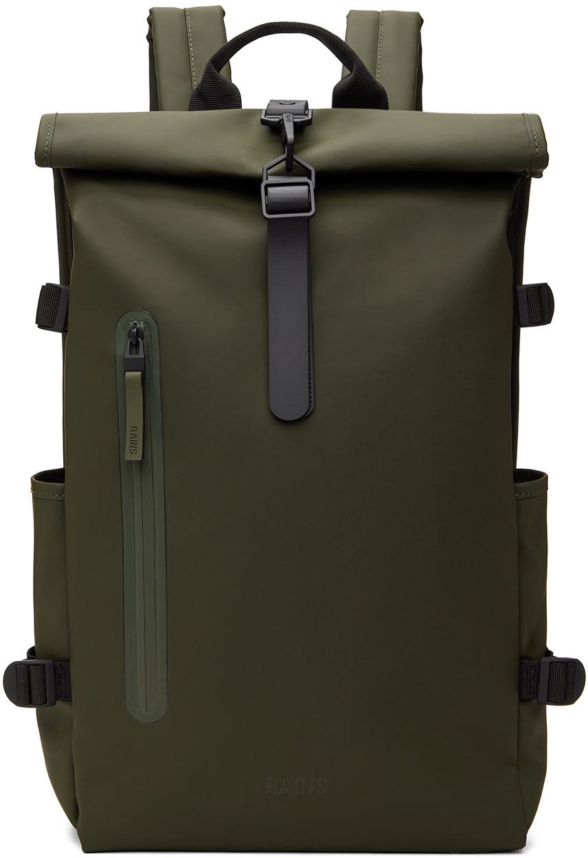 Khaki Rolltop Large Backpack