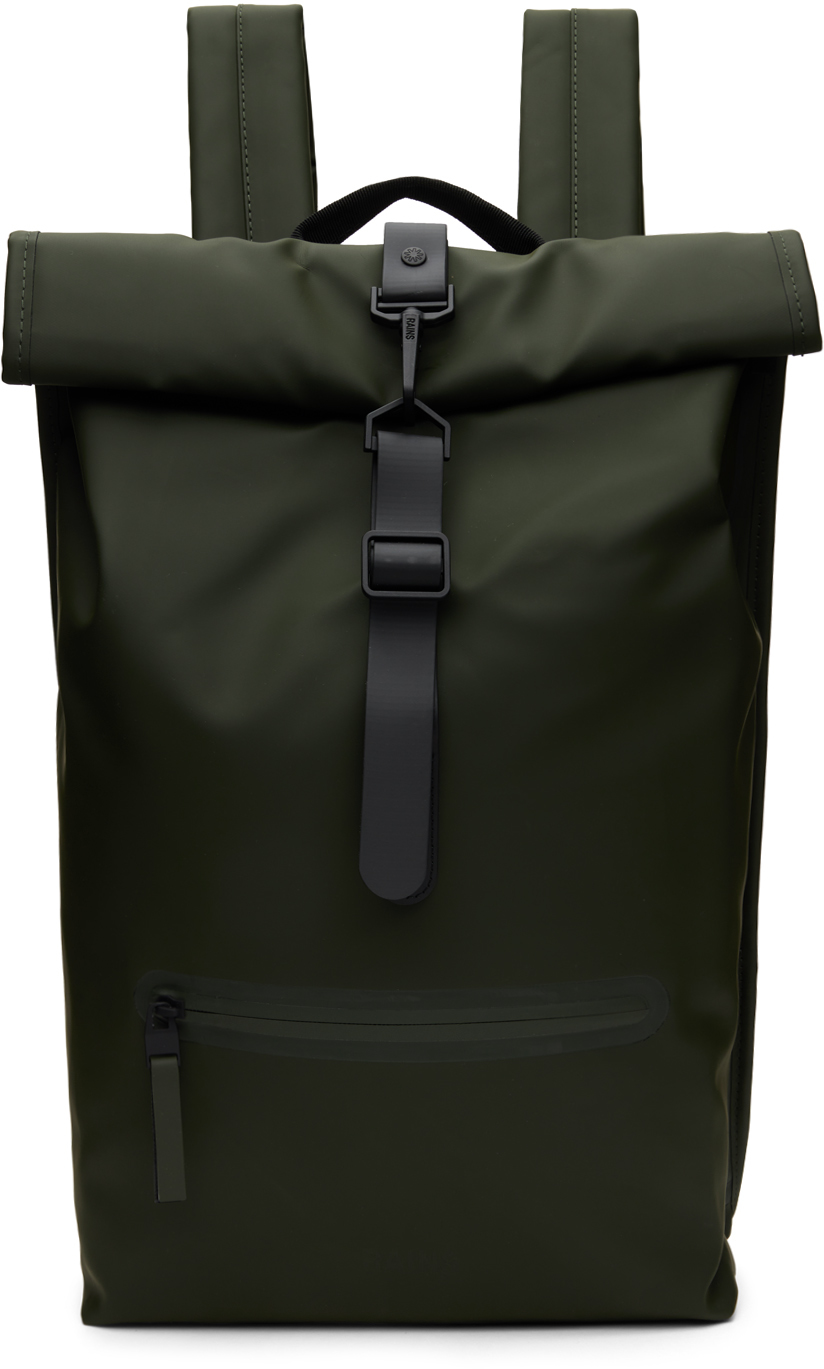 Green Rolltop Backpack