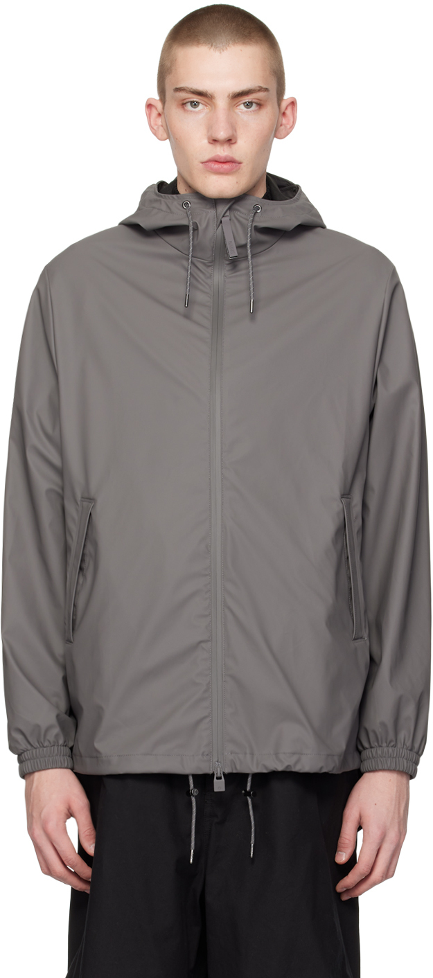 Shop Rains Gray Storm Breaker Jacket In 13 Grey