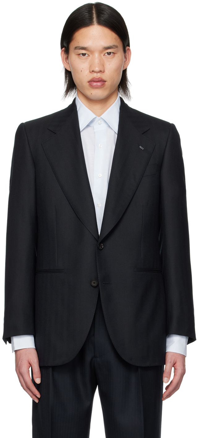 Navy Single Breasted Blazer