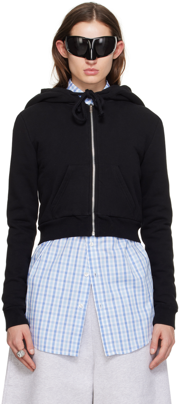 Pull à capuche zippé en Cachemire Femme sauge Eric Bompard