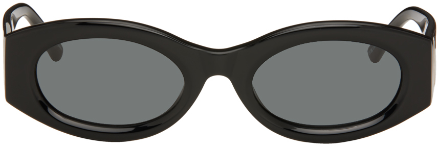 Black Linda Farrow Edition Berta Sunglasses