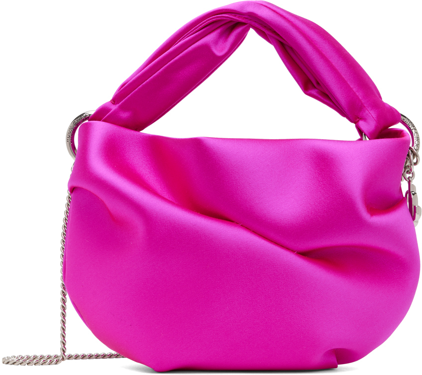 Shop Jimmy Choo Pink Bonny Bag In Fuchsia