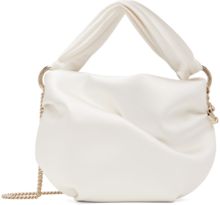 Jimmy Choo: White Bonny Bag | SSENSE Canada