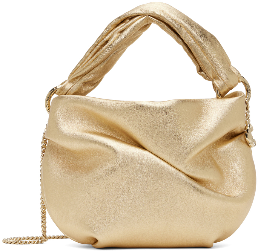 Jimmy Choo - Bonny Lime Satin Evening Bag | Mitchell Stores