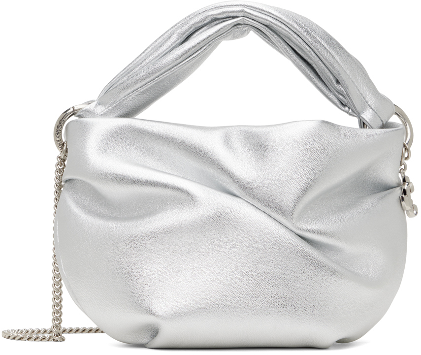 jimmy choo silver bonny bag