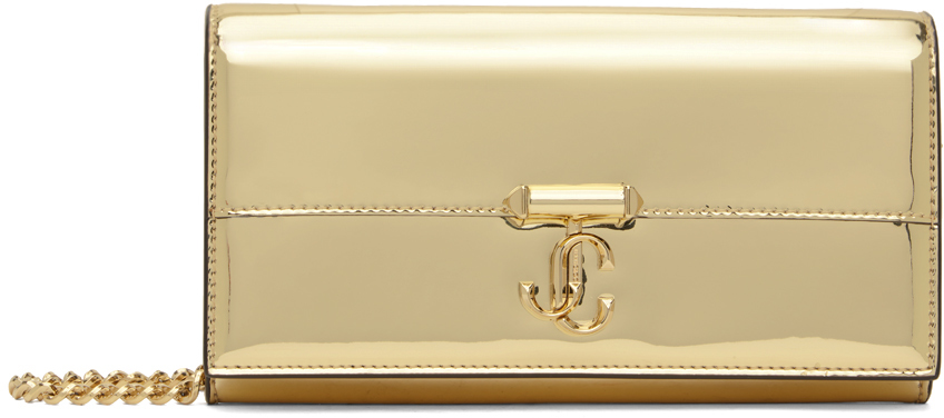 Jimmy Choo Gold Avenue Wallet Bag
