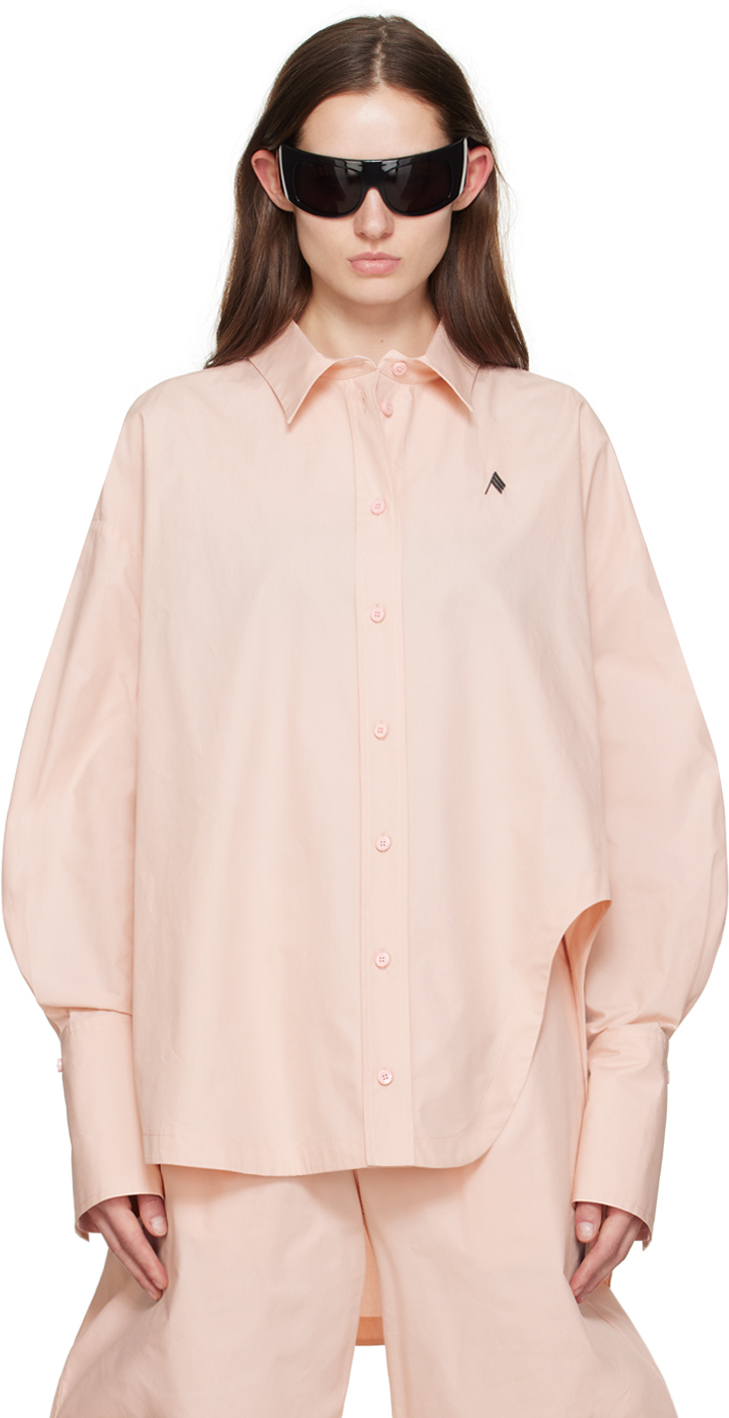 The Attico Pink Diana Shirt SSENSE