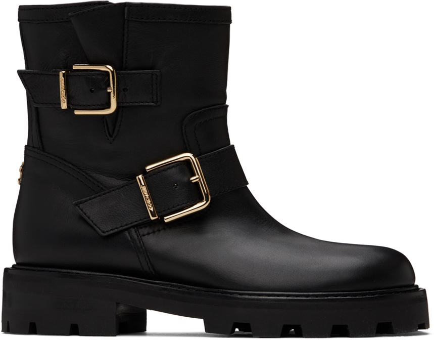 Jimmy choo hot sale buckle boots