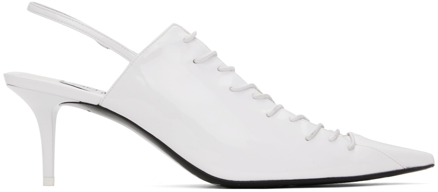 Shop Jimmy Choo / Jean Paul Gaultier White Corset 60 Heels In Optical White