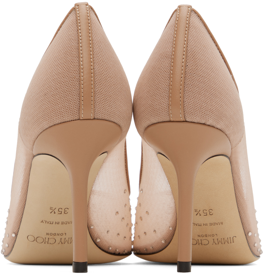 Jimmy Choo Love 85mm Crystal-embellished Pumps In Ballet Pink