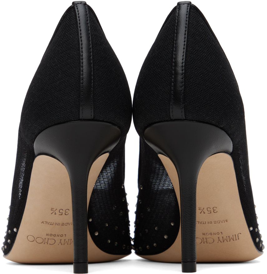 Jimmy Choo Black Love 85 Heels In Black/black