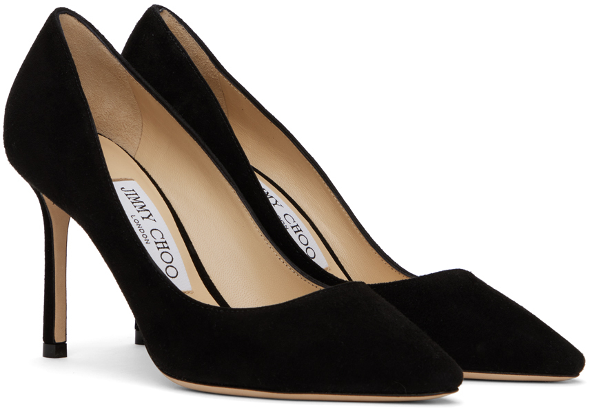 Jimmy Choo Black Romy 85 Heels In Black