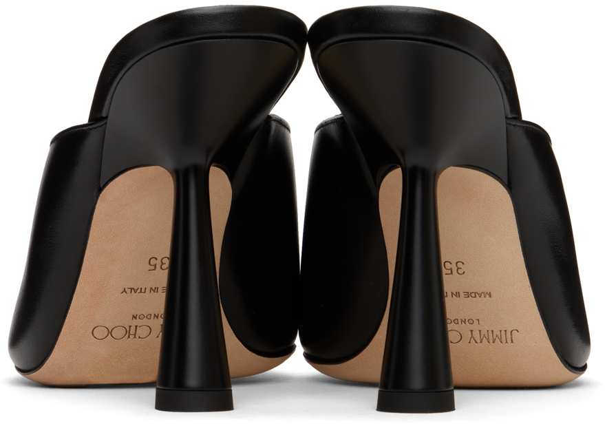 Jimmy Choo Maryanne 100 Glittered Mules In Black