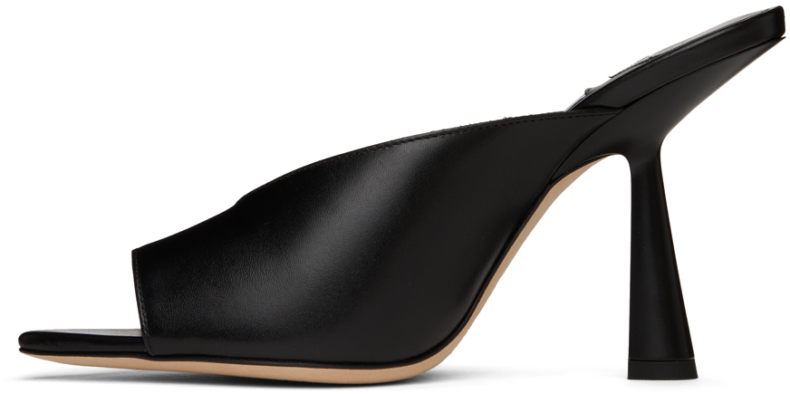 Jimmy Choo Maryanne 100 Glittered Mules In Black