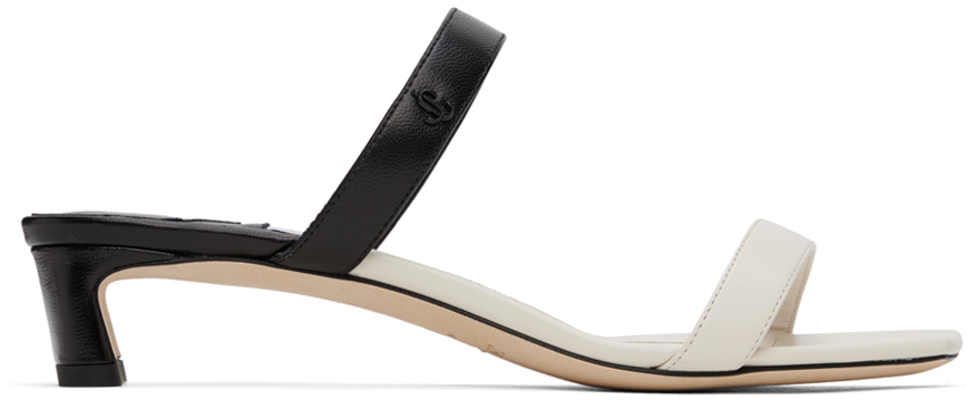 Off-White & Black Kyda 35 Heeled Sandals