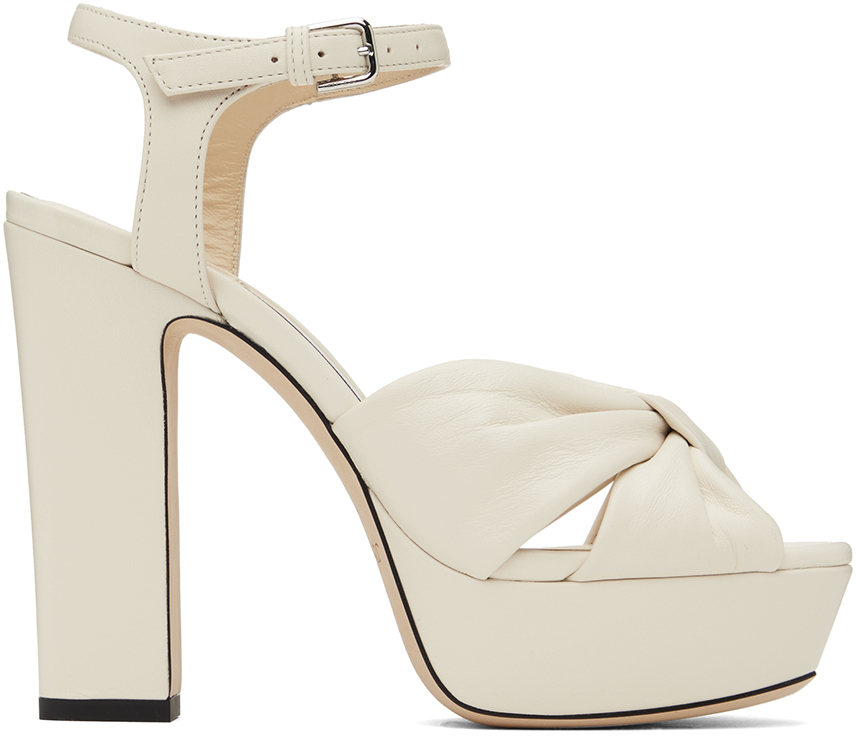 Off White Heloise 120 Heeled Sandals by Jimmy Choo on Sale