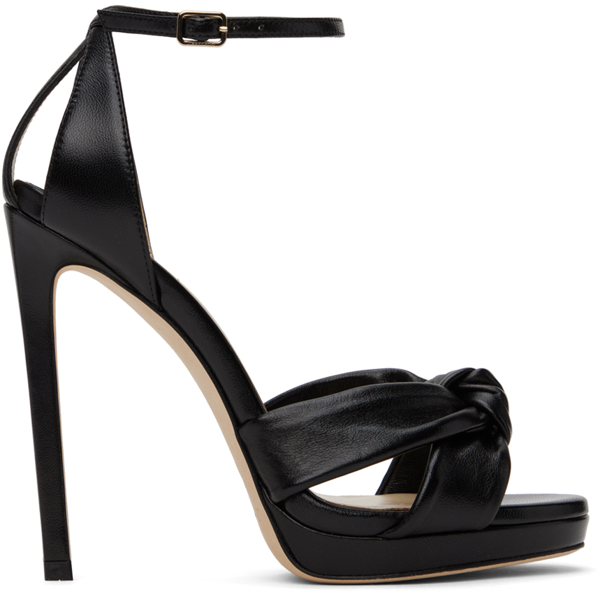 【関税込み】Jimmy Choo ブラック Rosie 120 ヒールサンダル Black Rosie 120 Heeled Sandals by Jimmy Choo on Sale