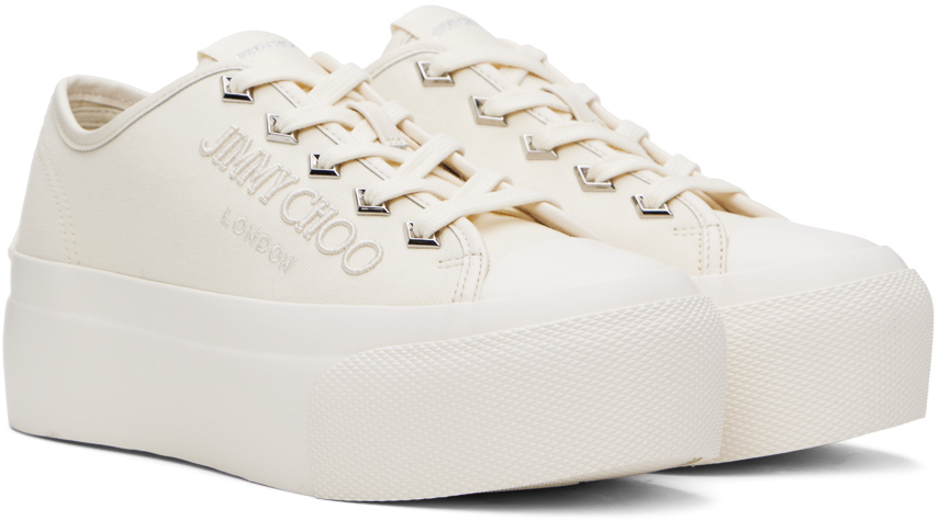 Jimmy Choo Off-White Palma Maxi Sneakers | Smart Closet