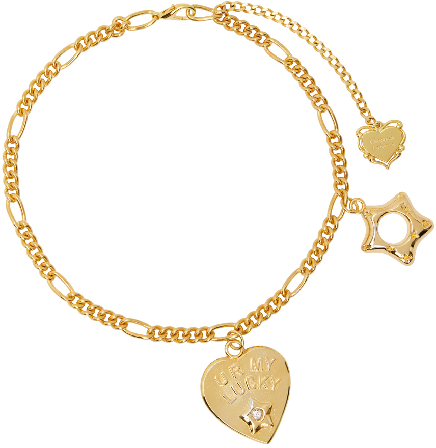 Chopova Lowena: Gold Lucky Star Necklace | SSENSE
