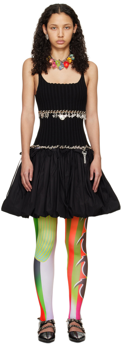 Black Flip Midi Dress