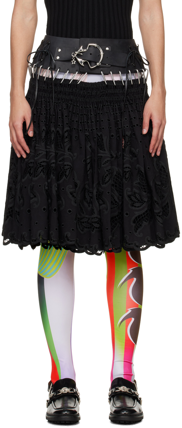 ブラック Holit ミディアムスカート