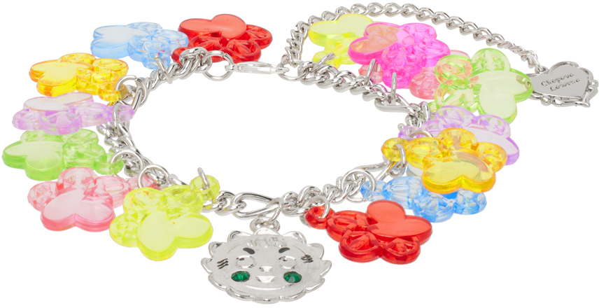 SSENSE Exclusive Silver Flower Charm Bracelet