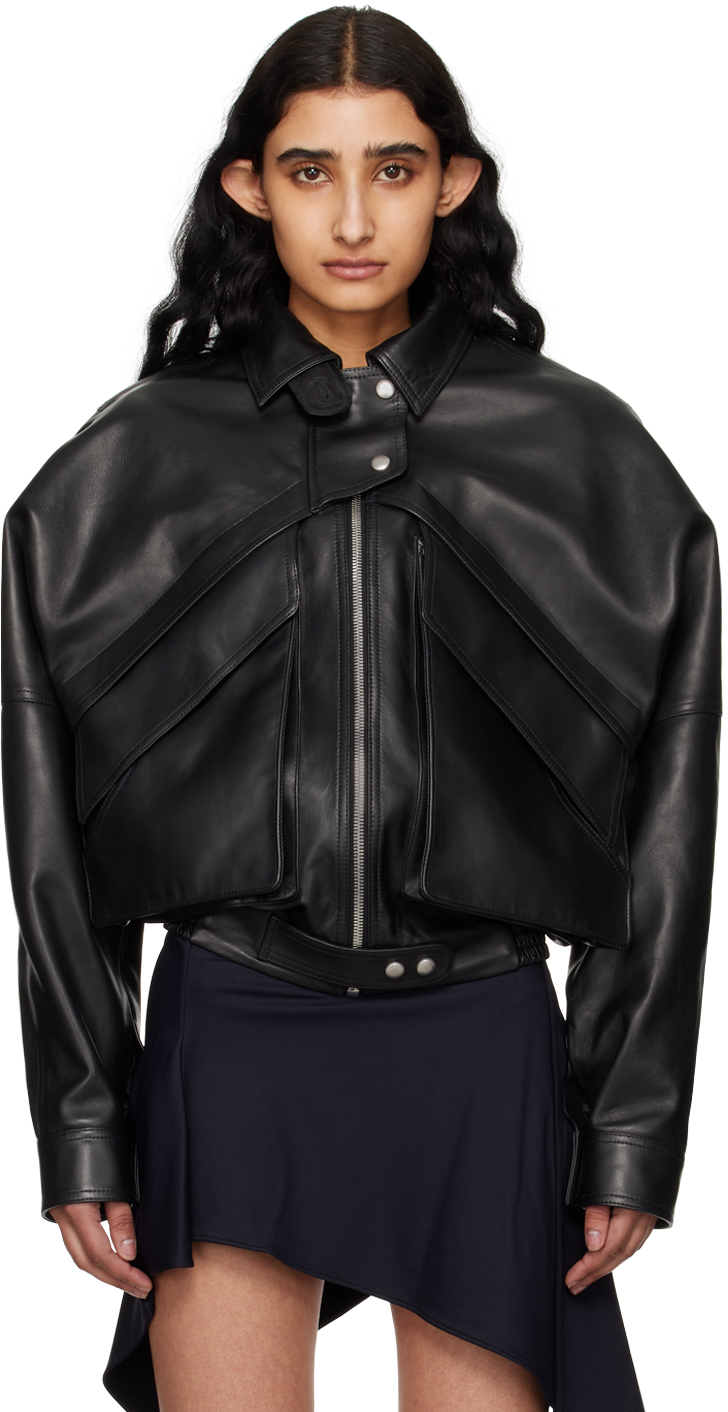Black Vintage Leather Jacket